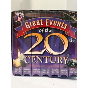 Great Events of the 20th Century VHS Video Box Set 1900-1995 History Documentary